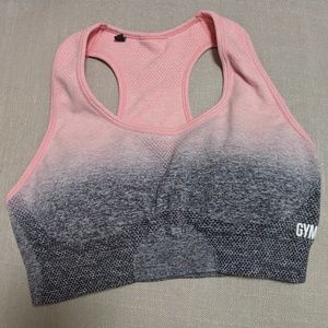 Gymshark Pink/Grey Ombre Sports Bra